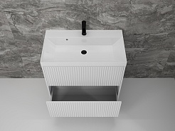 Style Line Мебель для ванной Стокгольм 80 белый рифленый софт – фотография-6